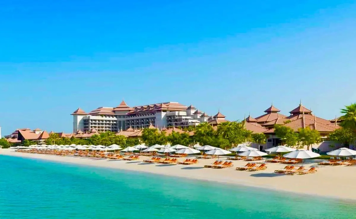 Palm Jumeirah, Studio, Fantastischer Meer-, Beach- und Skyline Blick, Strand
