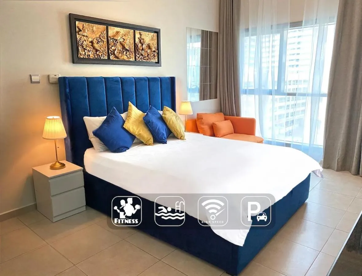 Stylish Studio in Dubai Marina near Beach and Metro Z614 — صورة 3