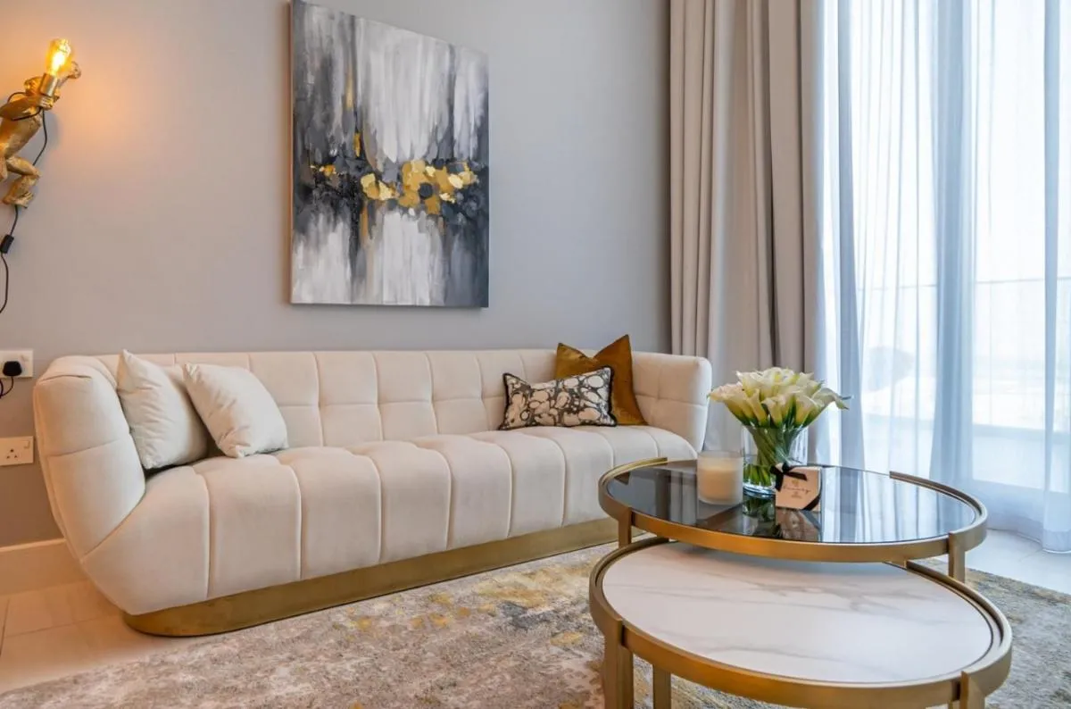 ⁨Iconic 1Bedroom Duplex with Skyline Views Near Downtown Dubai & Burj Khalifa⁩ — صورة 4