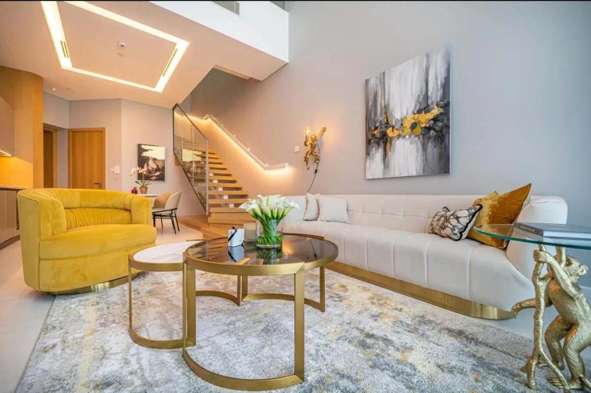 ⁨Iconic 1Bedroom Duplex with Skyline Views Near Downtown Dubai & Burj Khalifa⁩ — صورة 6