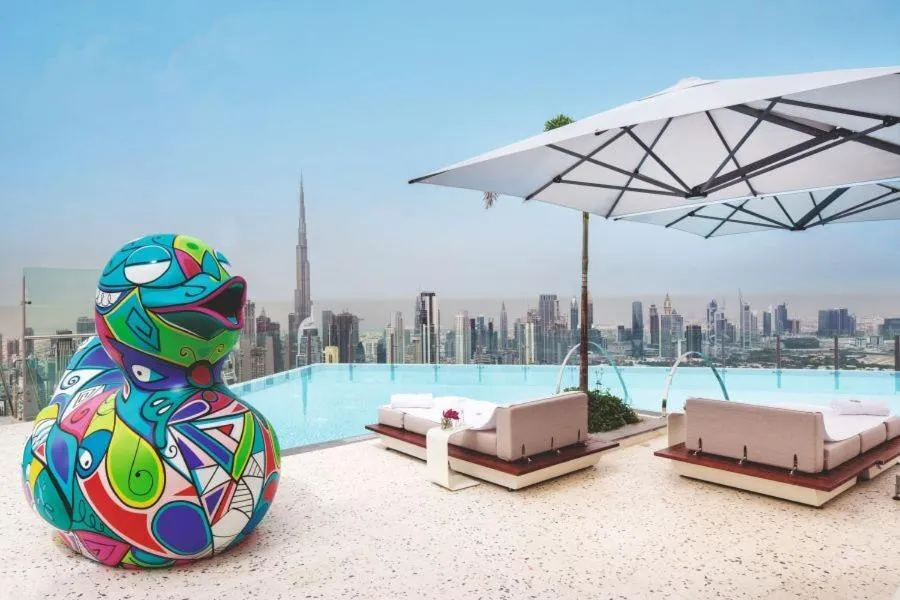 ⁨Iconic 1Bedroom Duplex with Skyline Views Near Downtown Dubai & Burj Khalifa⁩ — صورة 8