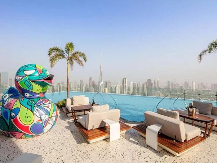 ⁨Iconic 1Bedroom Duplex with Skyline Views Near Downtown Dubai & Burj Khalifa⁩ — صورة 9