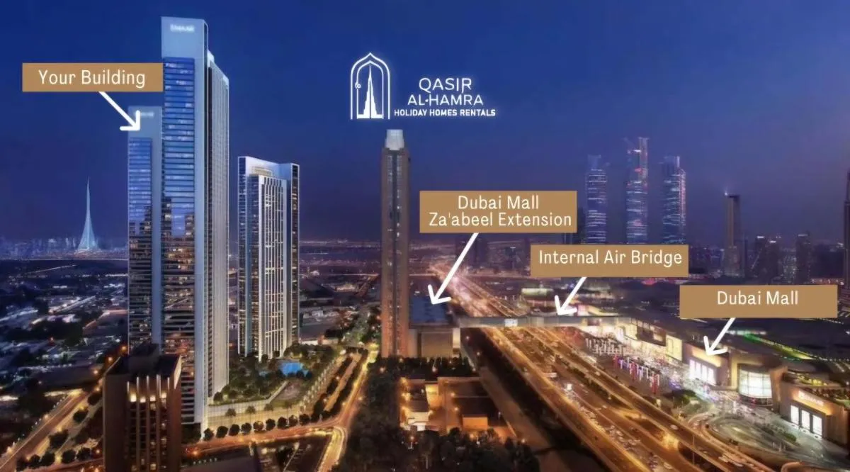 ⁨Amazing 2BR Home Burj Khalifa View Steps Walk to DubaiMall⁩ — صورة 9