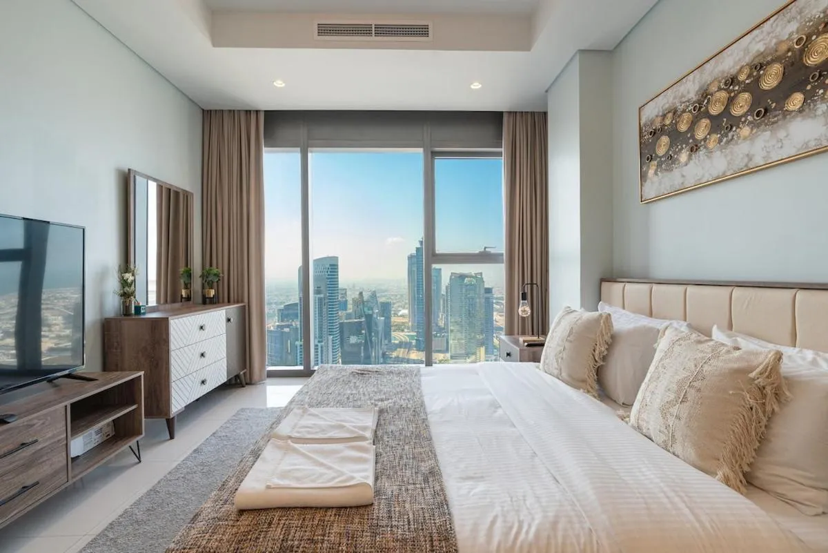 Near Dubai Mall - Pool Access - Sun Set View - KingBed — صورة 4