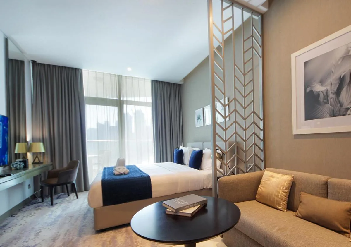 ⁨Elegant Studio with Canal Views DAMAC Prive⁩ — صورة 12