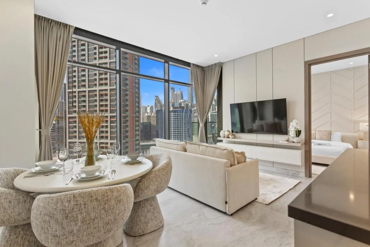 موديرن 1بيدرووم و بورج كهاليفا فييو ين ذا بينينسولا - دبي، الإمارات