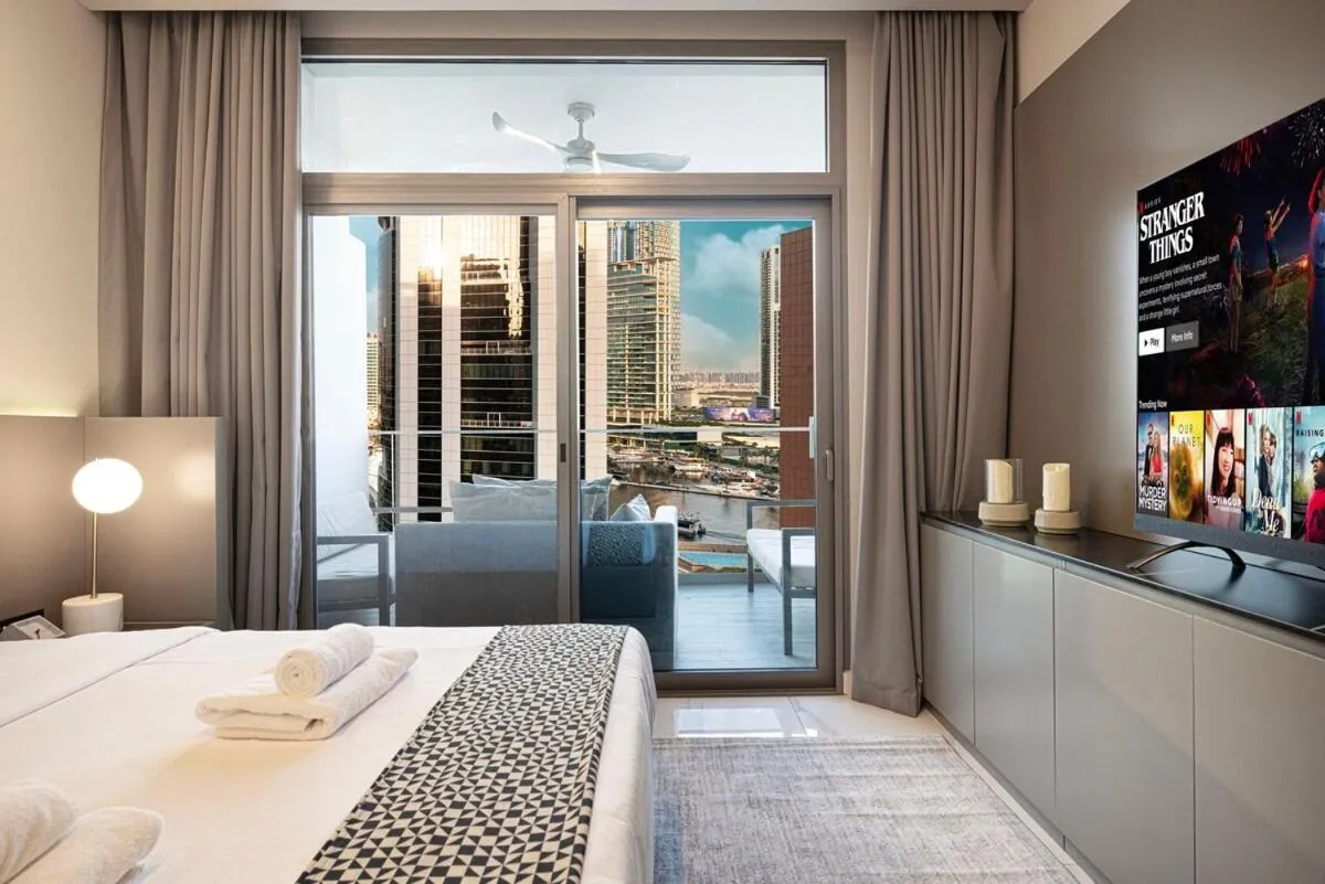 ⁨Cosy Studio, 7-min walk Burj Khalifa and Dubai Mall⁩ — صورة 9