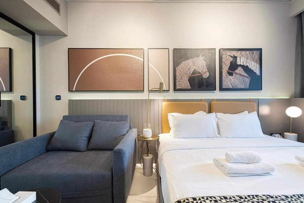 ⁨Cosy Studio, 7-min walk Burj Khalifa and Dubai Mall⁩ — صورة 12