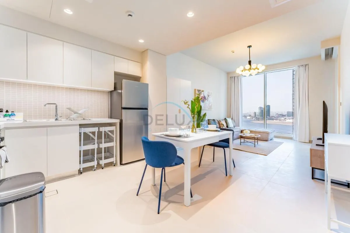 ⁨High-Rise 1BR with Stunning Creek Views,Near to Dubai Creek Tower Viewpoint, Harbour Gate Tower 2, Dubai Creek Harbour by Deluxe Holiday Homes⁩ — صورة 2