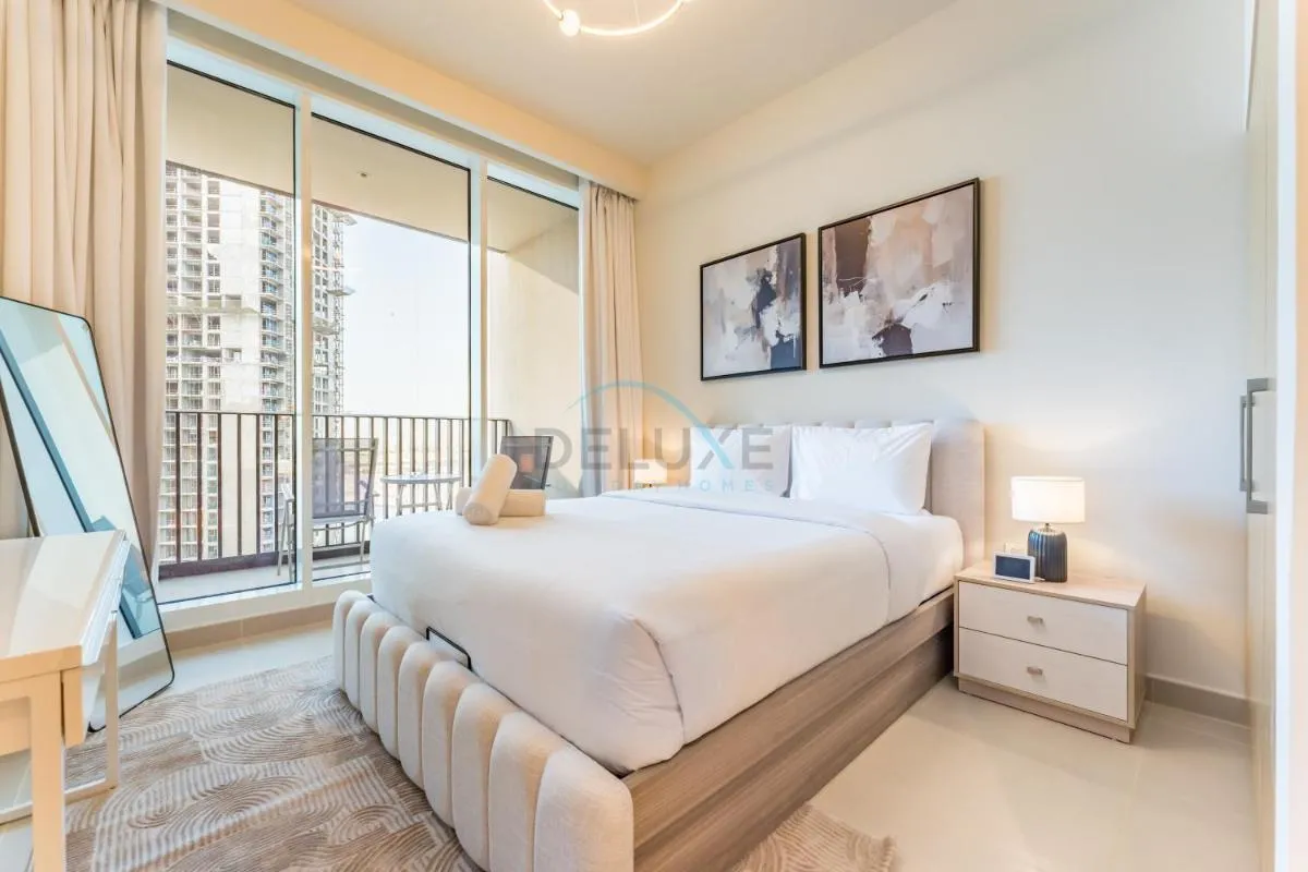 ⁨High-Rise 1BR with Stunning Creek Views,Near to Dubai Creek Tower Viewpoint, Harbour Gate Tower 2, Dubai Creek Harbour by Deluxe Holiday Homes⁩ — صورة 13
