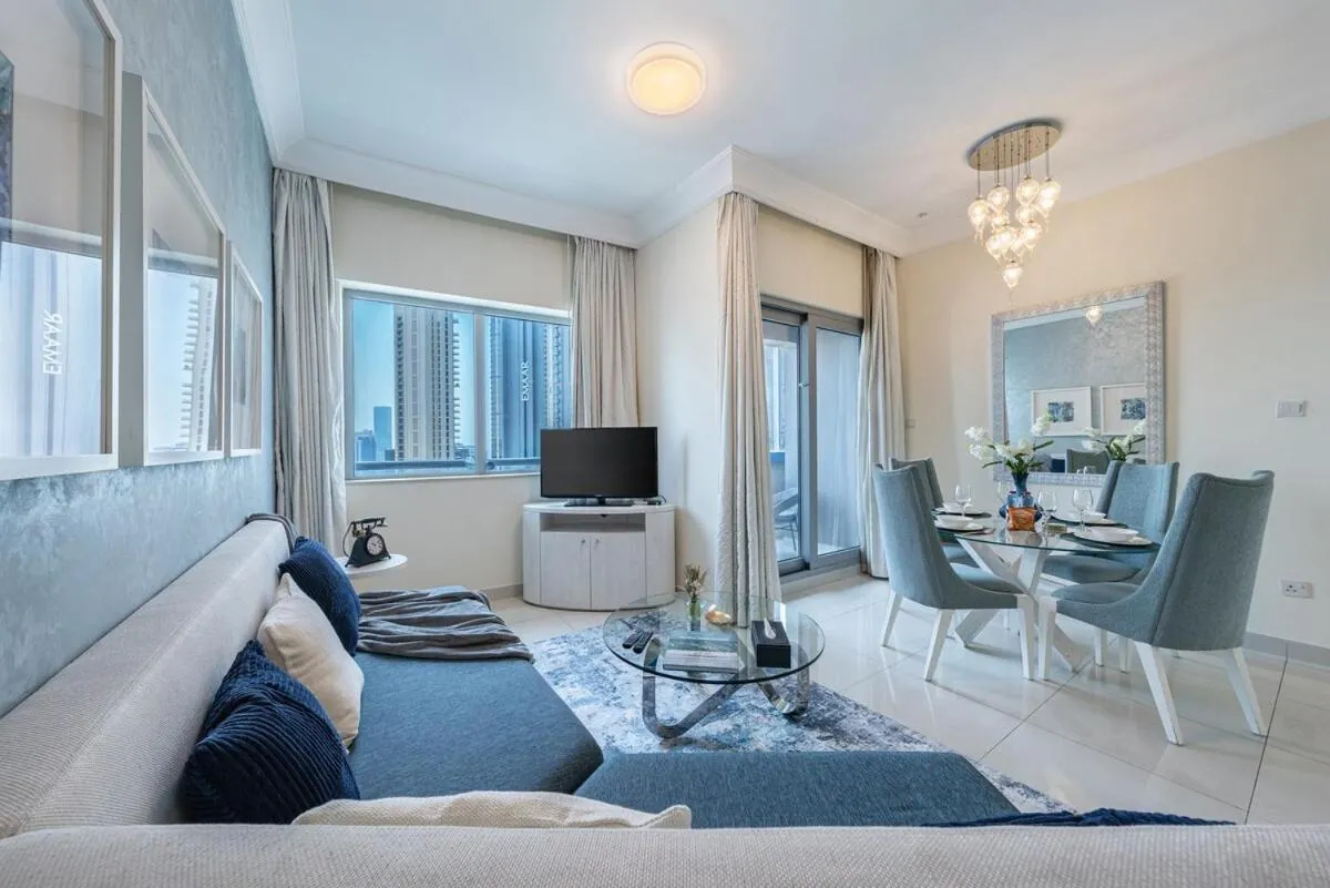 ⁨2min to Dubai Mall - Pool, Gym, Sauna - Full Burj View⁩ — صورة 38