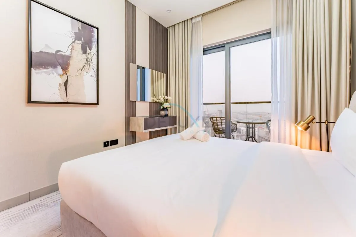 High Floor, Few Steps From Dubai Canal and Waterfront Promenade, Sobha Hartland Waves, Sobha Hartland by Deluxe Holiday Homes — صورة 4