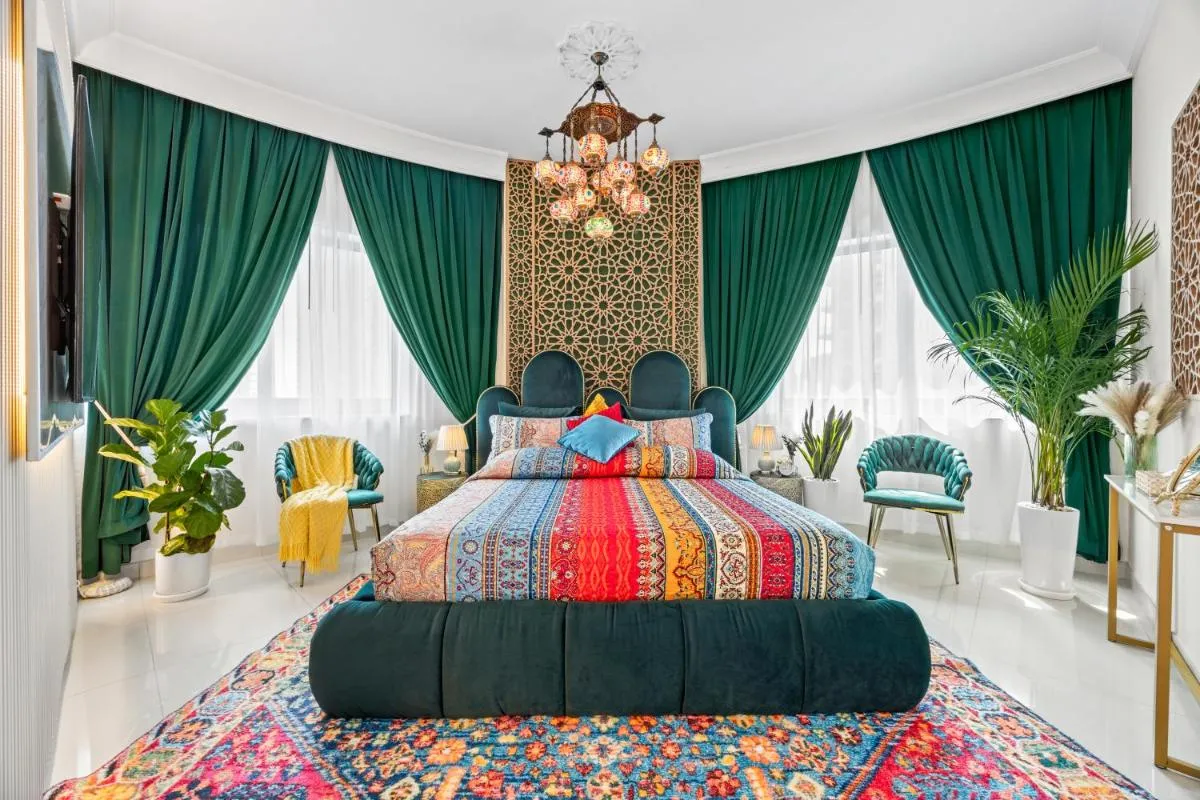 1BR Full Burj View 1 min to Dubai Mall Arabic Vibe - دبي، الإمارات