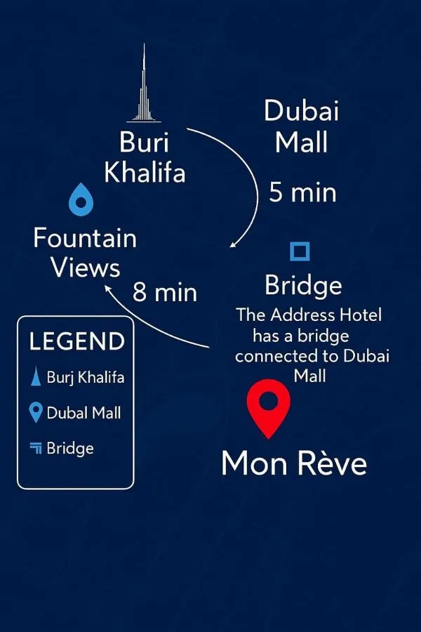 ⁨5 Min to Dubai Mall Lux Stay Tennis Court⁩ — صورة 3