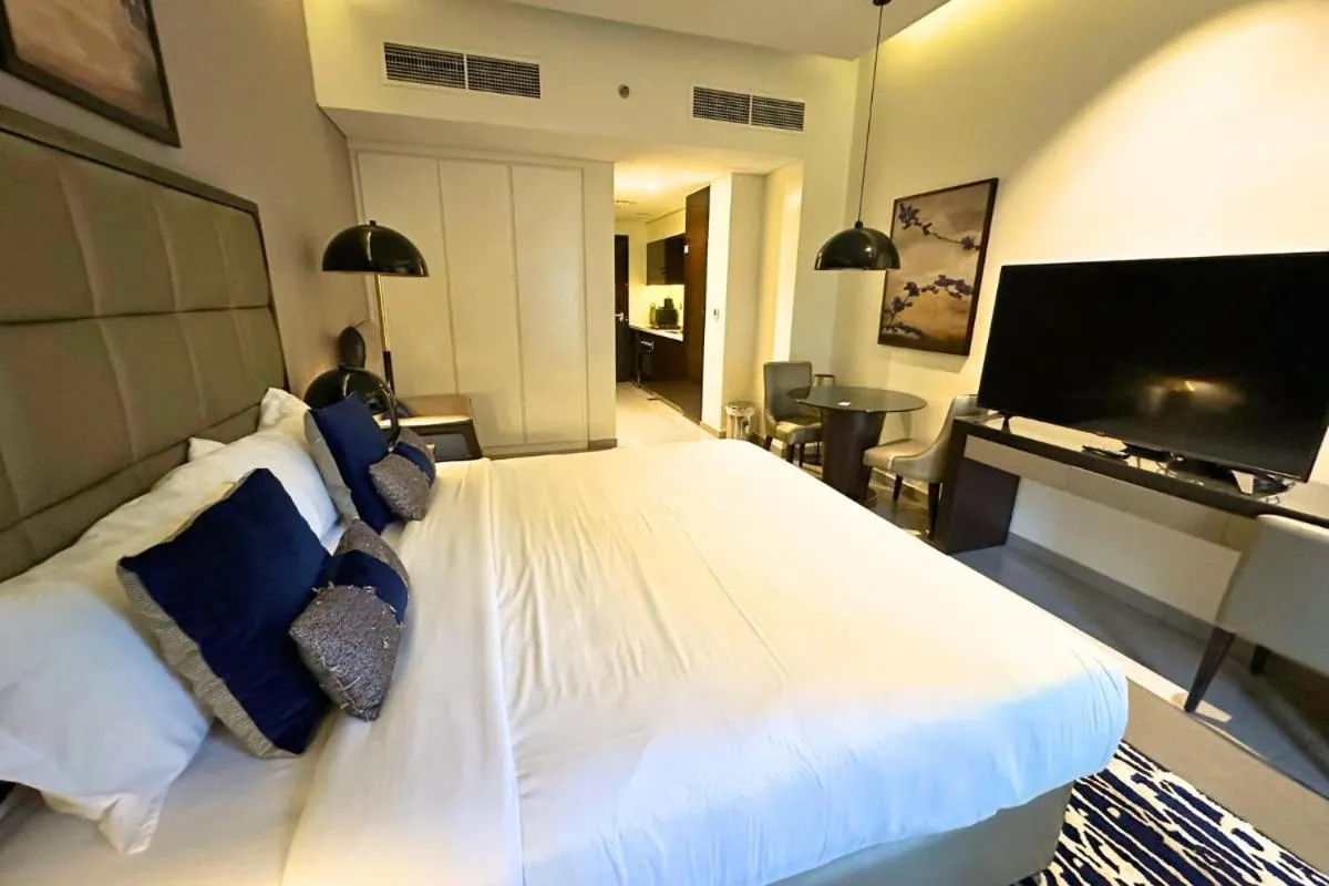 Stunning Burj Views Studio Mins to Dubai Mall 603 — صورة 2
