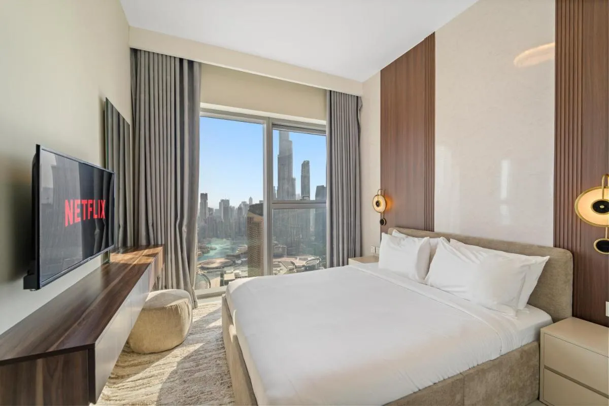 ⁨Luxury 4BR with full Burj Khalifa and Fountain View - 5Min to Dubai Mall⁩ — صورة 23
