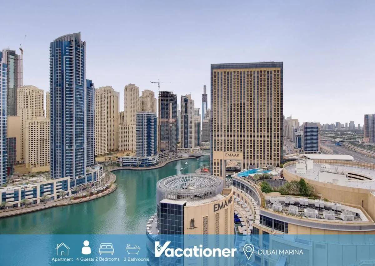 Vacationer I Silverene Tower B, Dubai Marina - Vibrant Two Bedroom