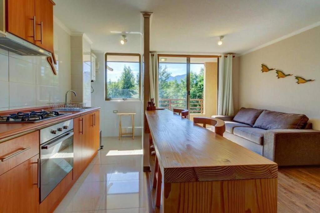 Departamento en Puc�n, camino al Volc�n.