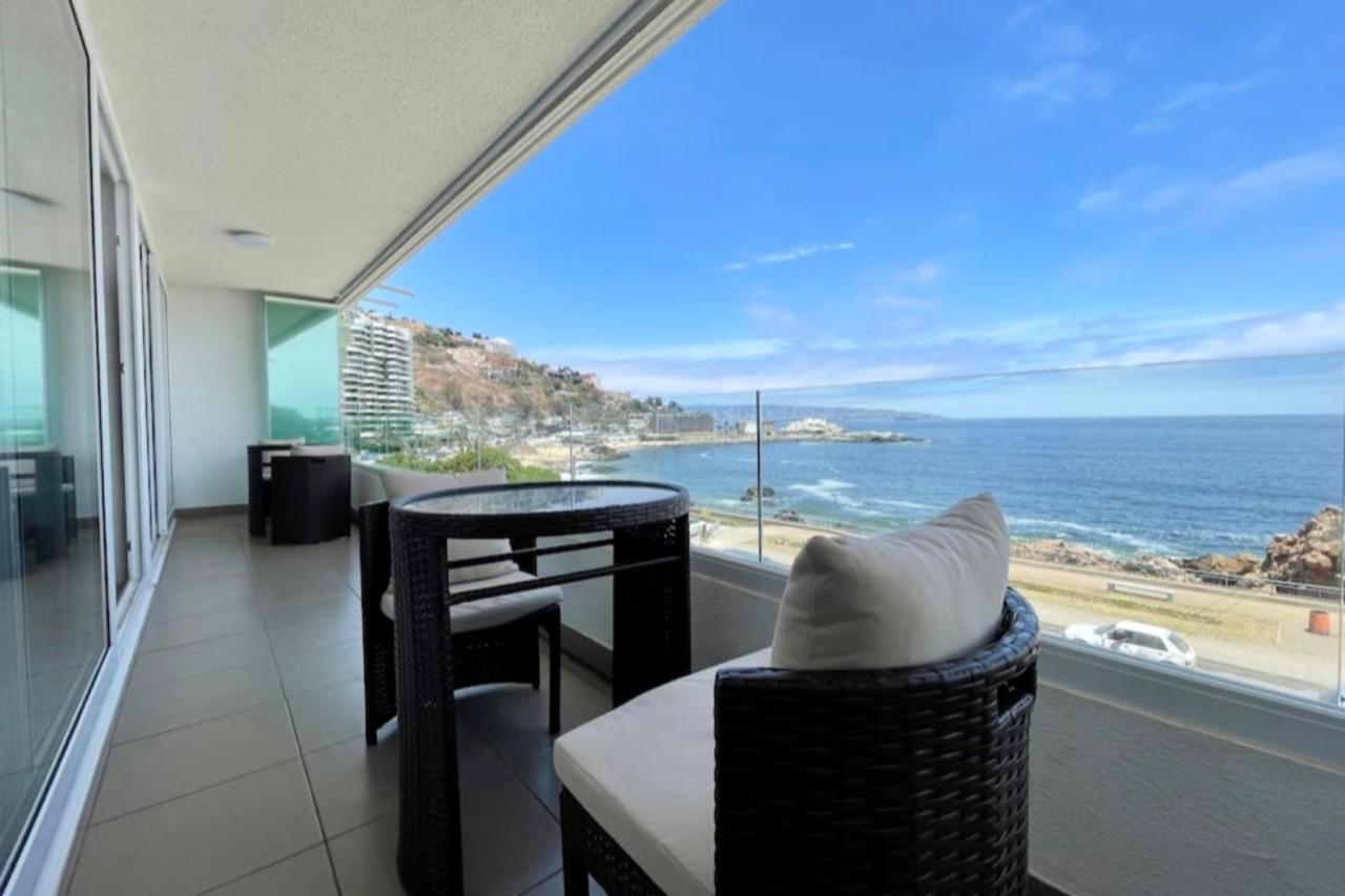 Apartamento en Playa Re�aca Villa del Mar Chile con vista al mar