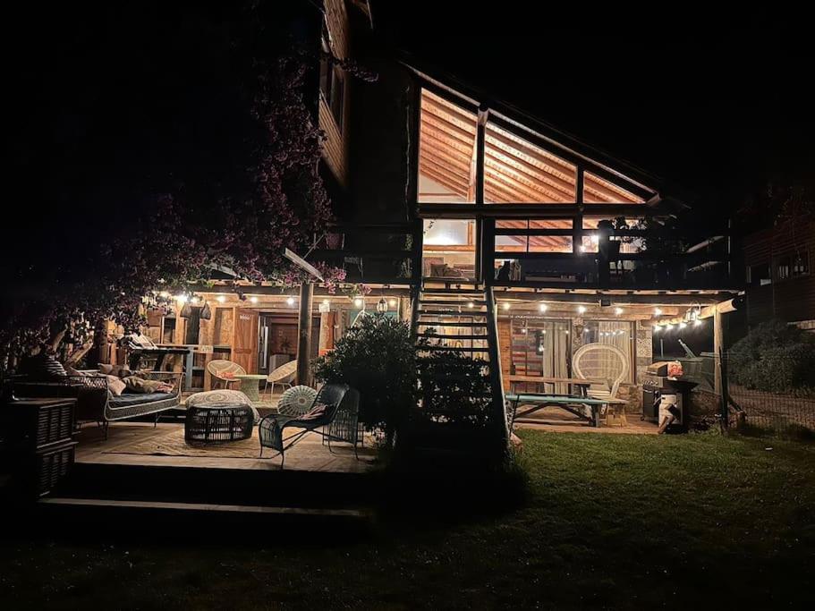 Casa con borde de lago Vichuquen