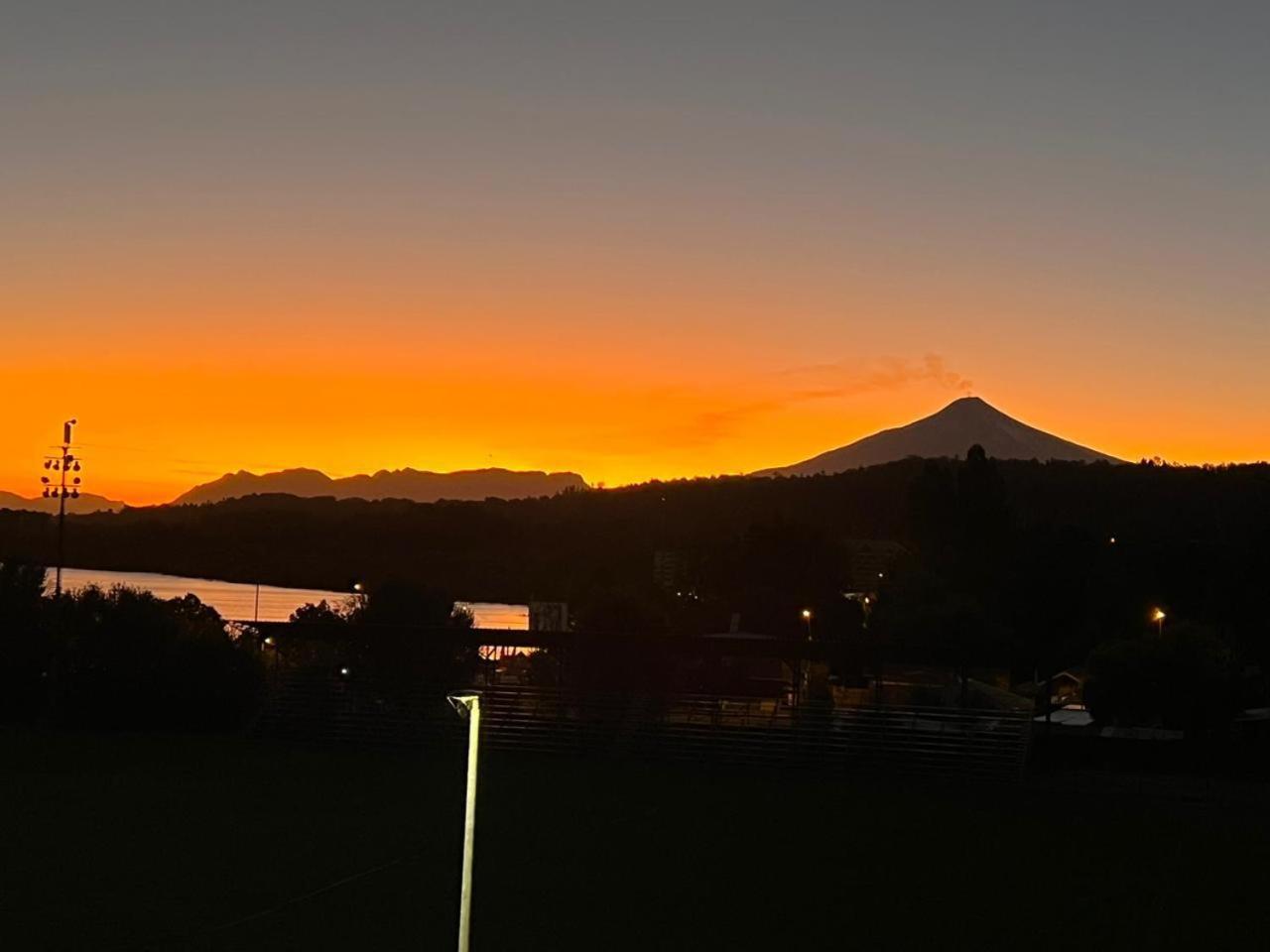 Dpto frente volcan de Villarica