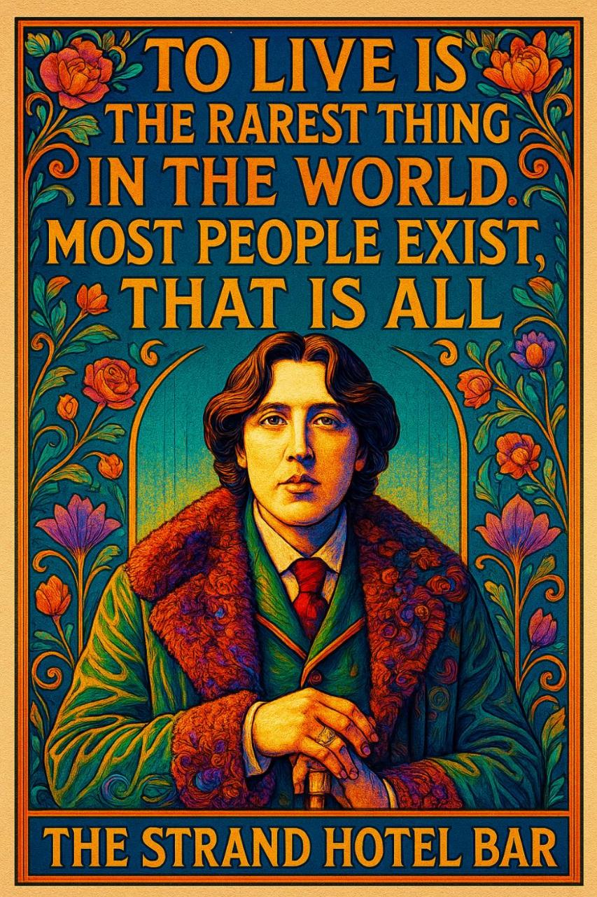 Image: The Strand Hotel, the former residence of Oscar Wilde