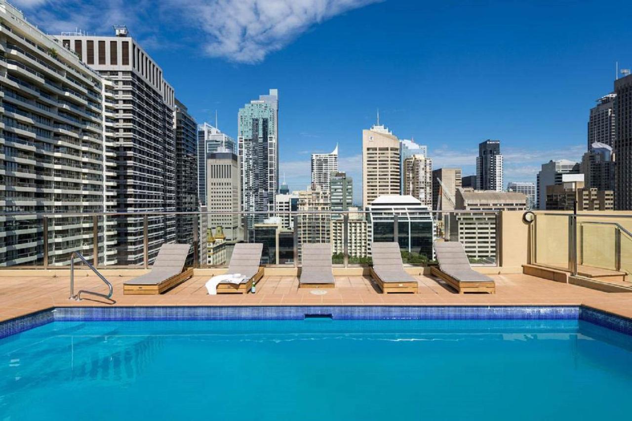 Rooftop swimming pool: Paxsafe Sydney Affordable Hyde Park Apartments