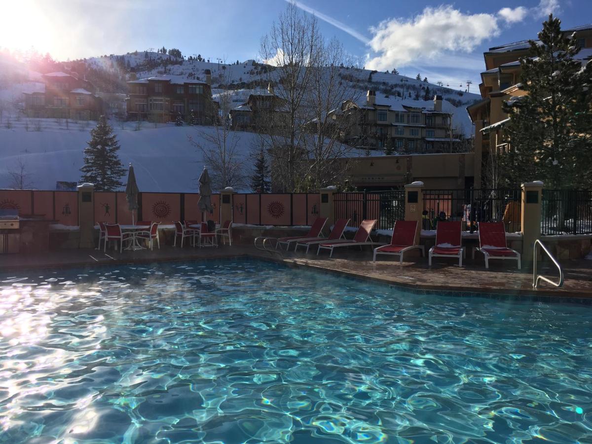 Heated swimming pool: Sundial Lodge Larger Penthouse by Canyons Village Rentals