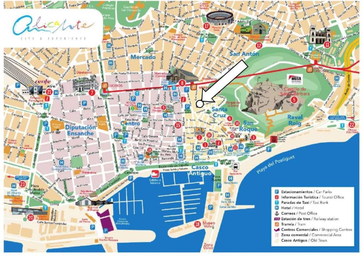 Map Of Alicante City San Cristobal Apartment - Alicante City Center, Alicante – Updated 2022  Prices