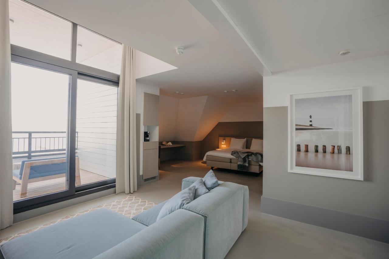 Een zitgedeelte bij Strandhotel