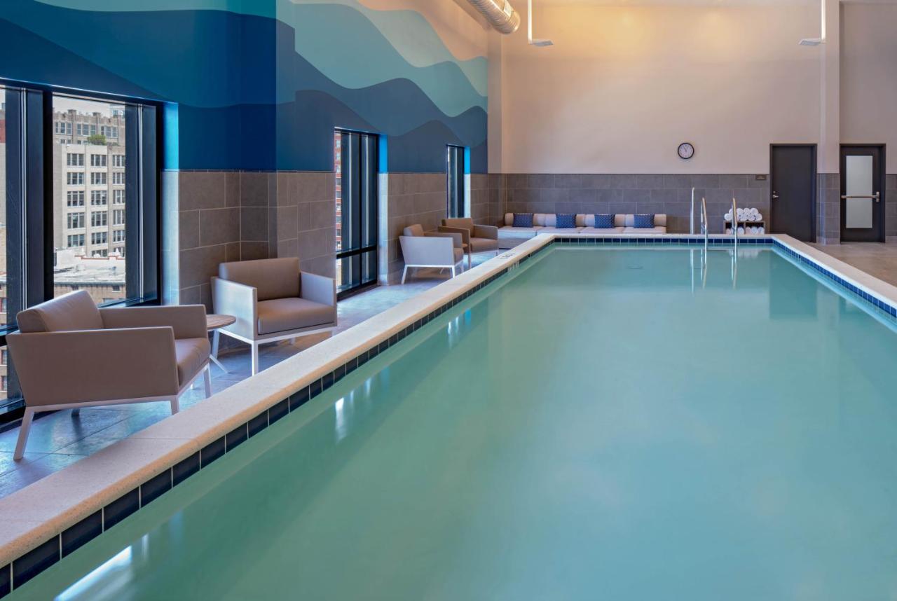 Heated swimming pool: Hyatt House Indianapolis Downtown