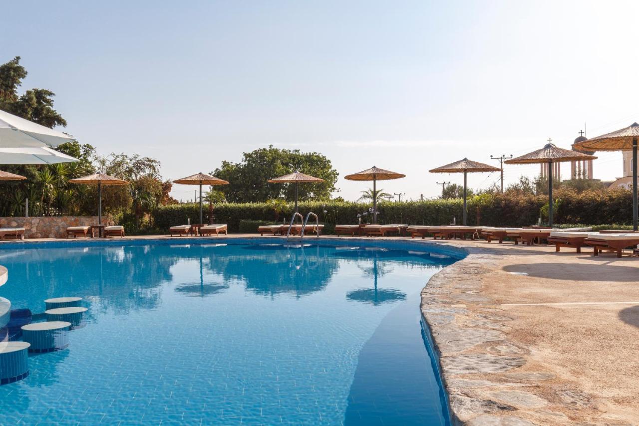 Rooftop swimming pool: LINDOS GARDENS RESORT COMPLEX