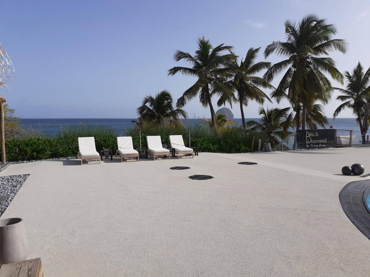 Beach: Studio Caliente vue panoramique Rocher du Diamant