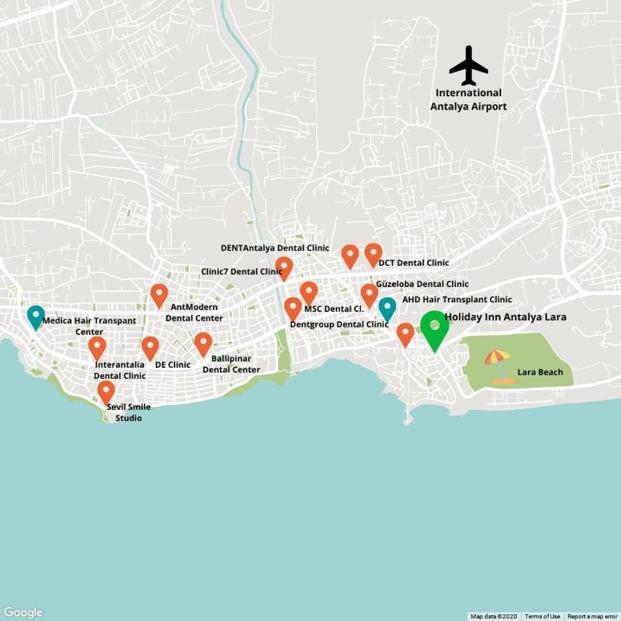 Map Of Lara Beach Hotels Holiday Inn Antalya - Lara, An Ihg Hotel, Antalya – Updated 2022 Prices