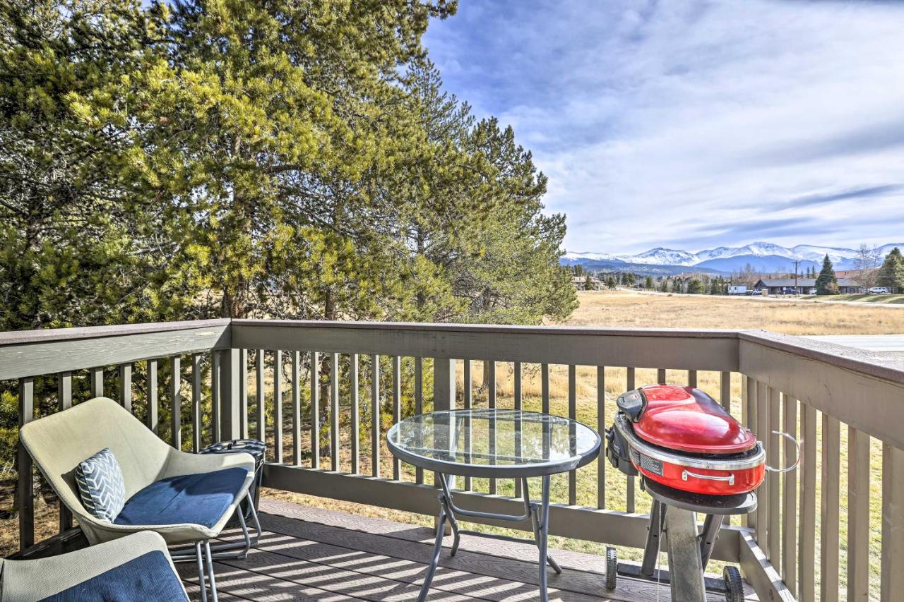 Condo with Balcony and Views - Steps to Ski Shuttle!
