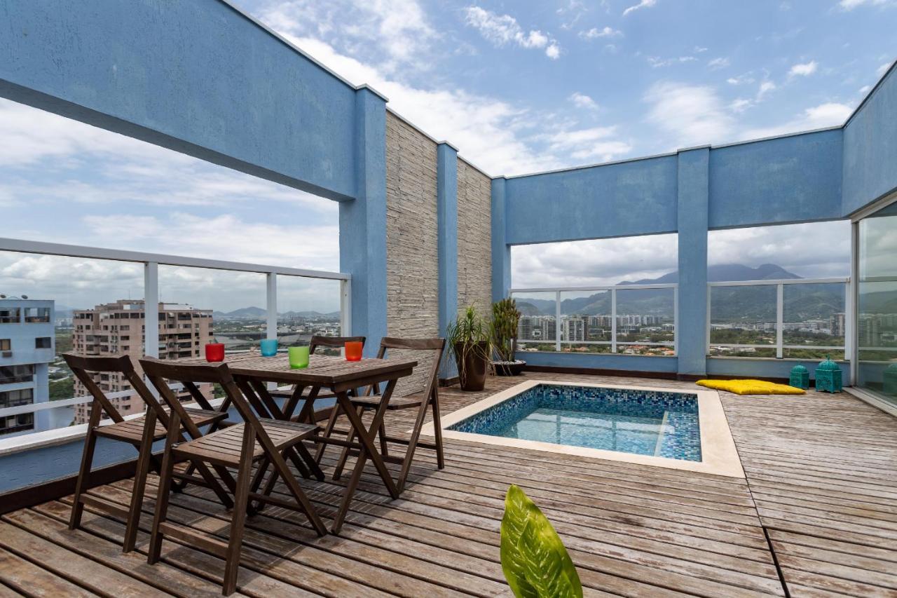 Pineapples LC2207 - Apartamento 3 quartos na Barra da Tijuca, com piscina no terraço e vista para o mar