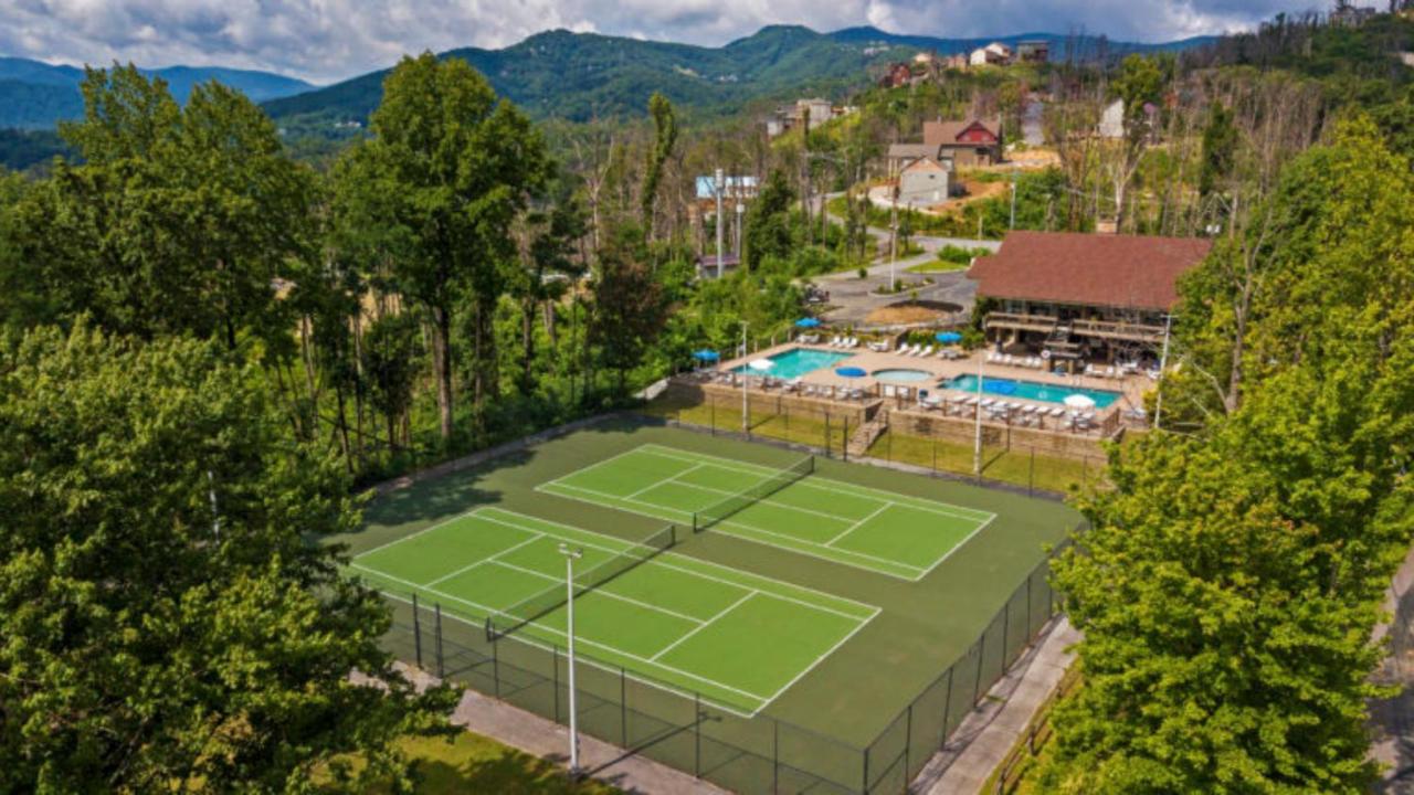 Tennis court: Fall into all the Smokies have to offer in this great mountain escape-Over 1500 Square Feet and Sleeps 9