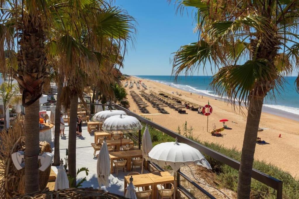 Beach: Sunny villa by the beach surrounded by pine trees