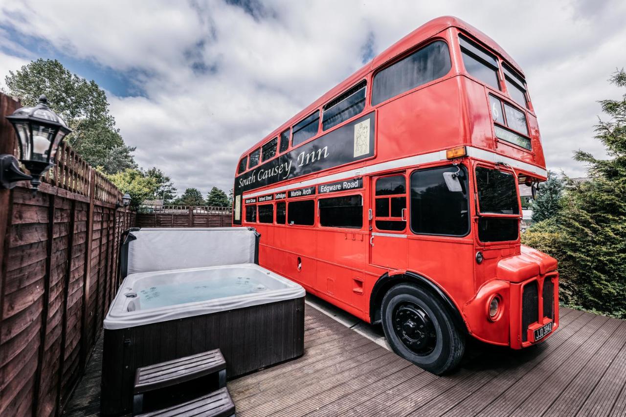 Double-Decker Bus with Hot Tub