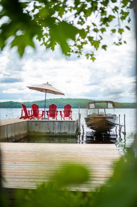 Image: Private Cliffside Chalet Nestled in Nature With Western Sunsets & Waterfront Access Near Algonquin Park- Pass Included