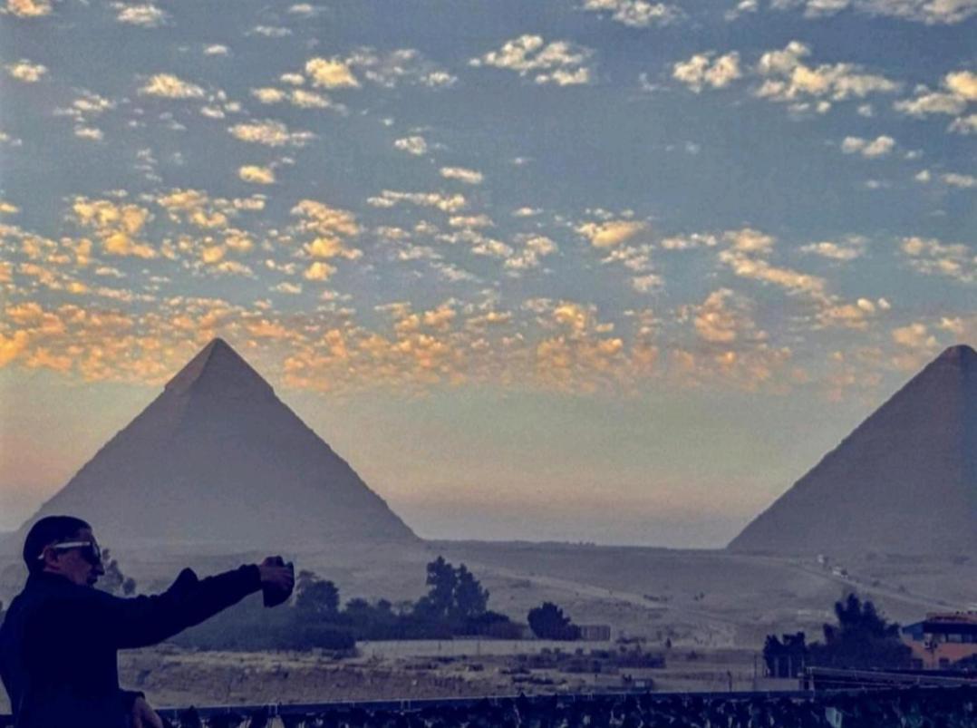 Image: Moon light pyramids view