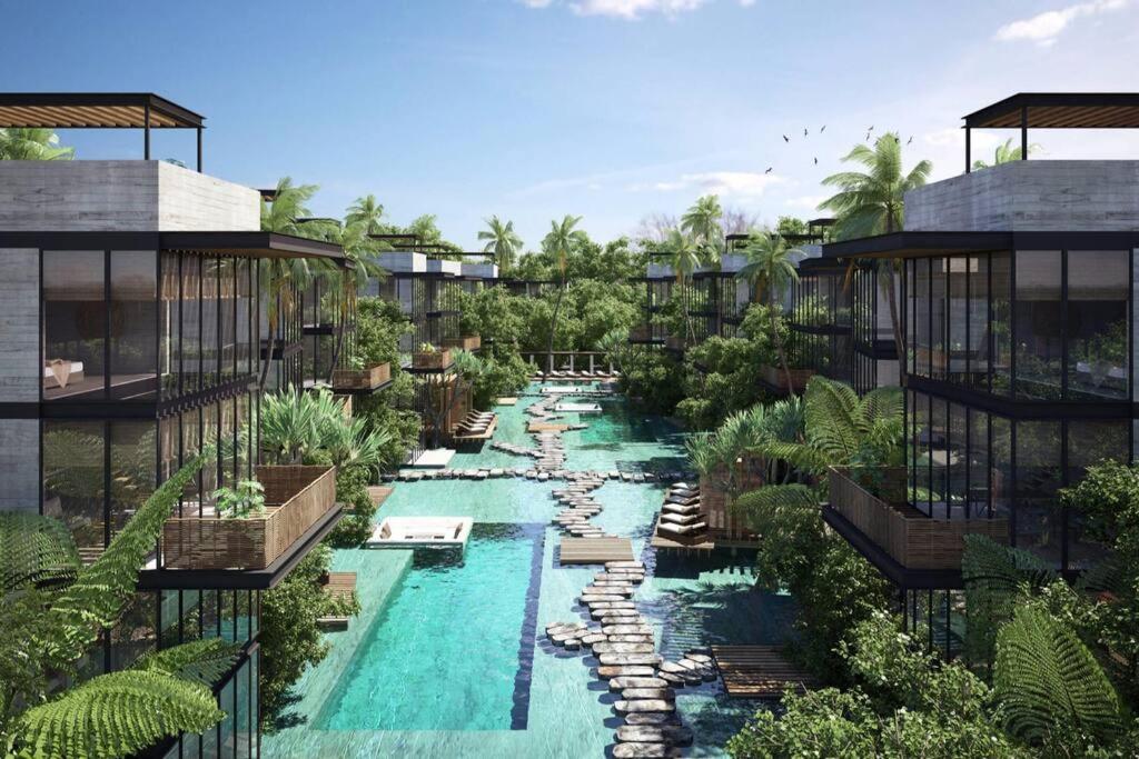 Rooftop swimming pool: Xalet Tulum Luxury Condo Near The Beach