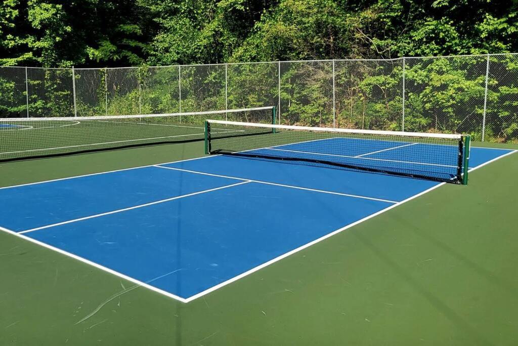 Tennis court: Beautiful cabin secluded yet convenient