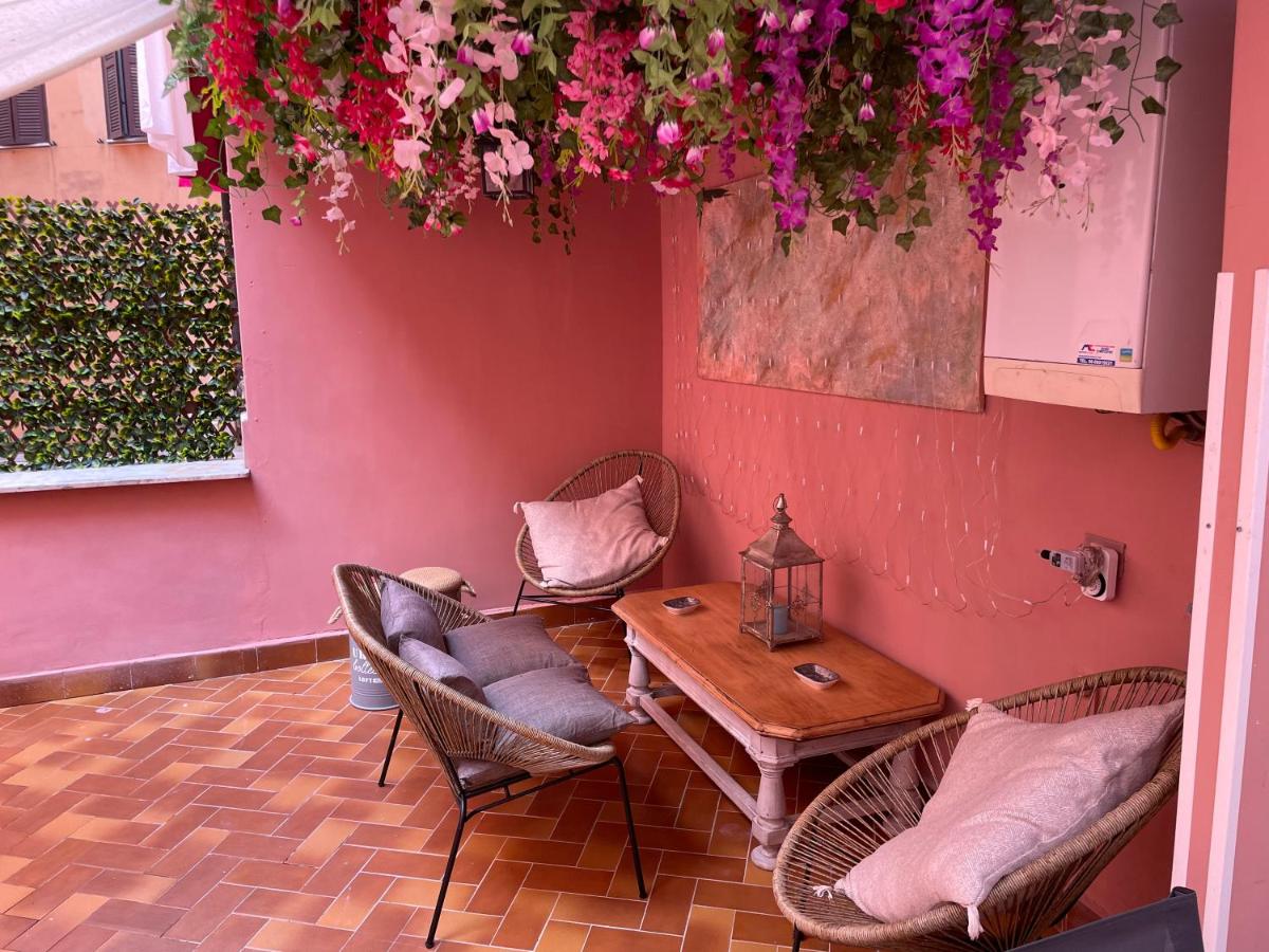 Blue vatican house Rome