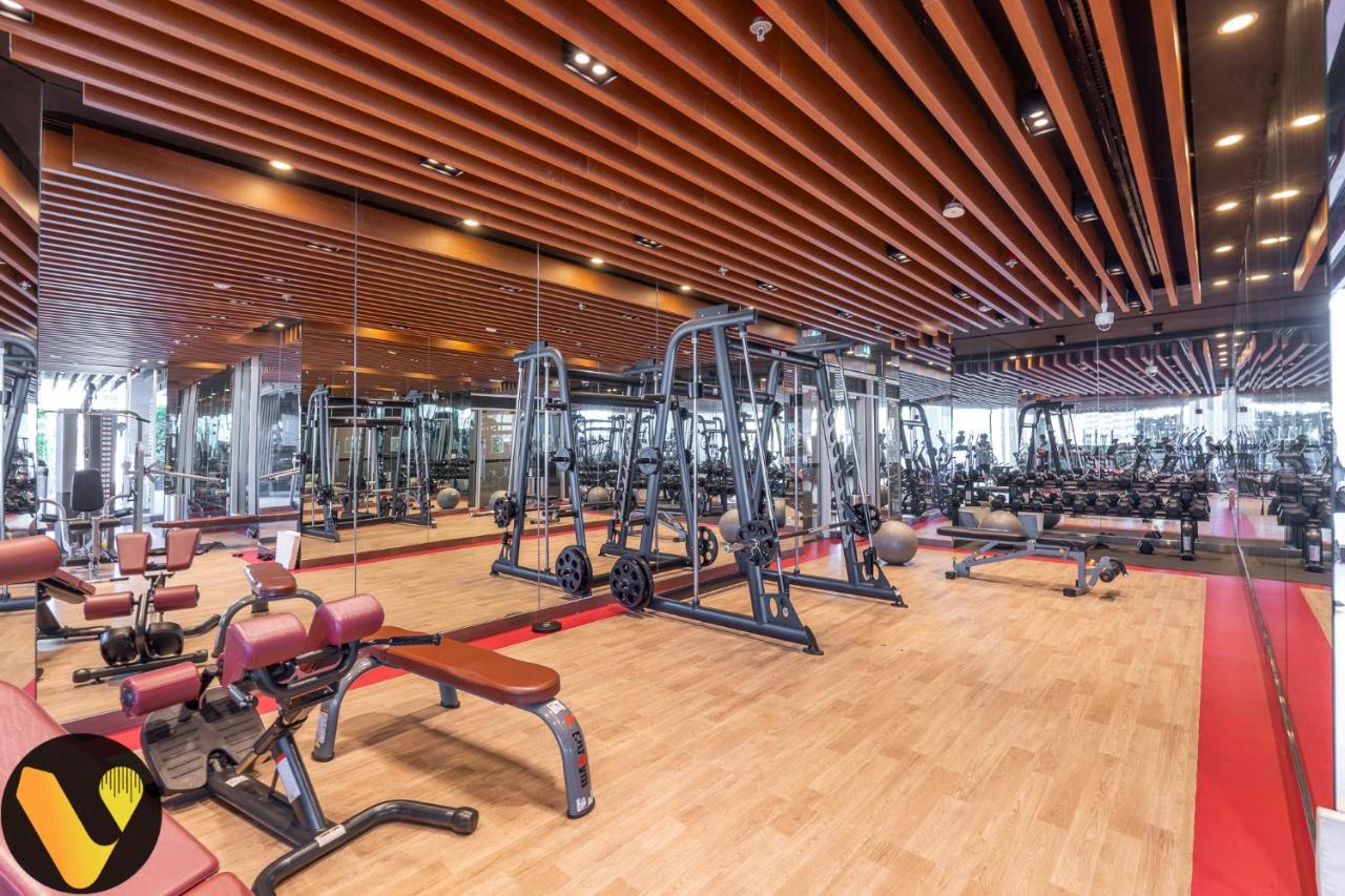 Vogue Vacation Homes, Business Bay, Bayz By Danube close to Downtown, Dubai Mall and Burj Khalifa, Three Bedroom Apartment with Balcony and Burj Khalifa view, Access to all Amenities - 4