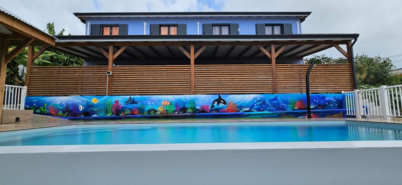 LES GITES D'ANGELE- Gîtes calme avec piscine, vue sur mer & jardin tropical