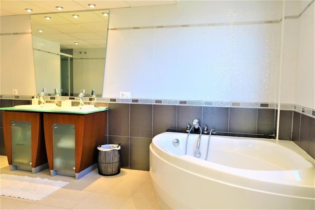 Bathroom with tub