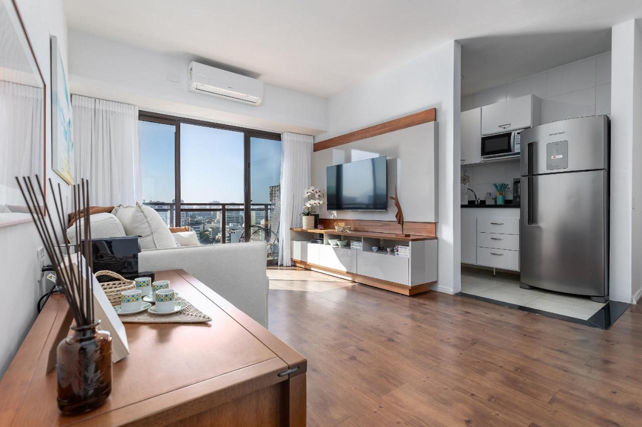 Flat Top LEBLON - Vista Mar e Vista Cristo Rendendo - 300m PRAIA e 150m Metro - Ar Condicionado, SmarTV 50" e Wi-Fi 100mbps - 2