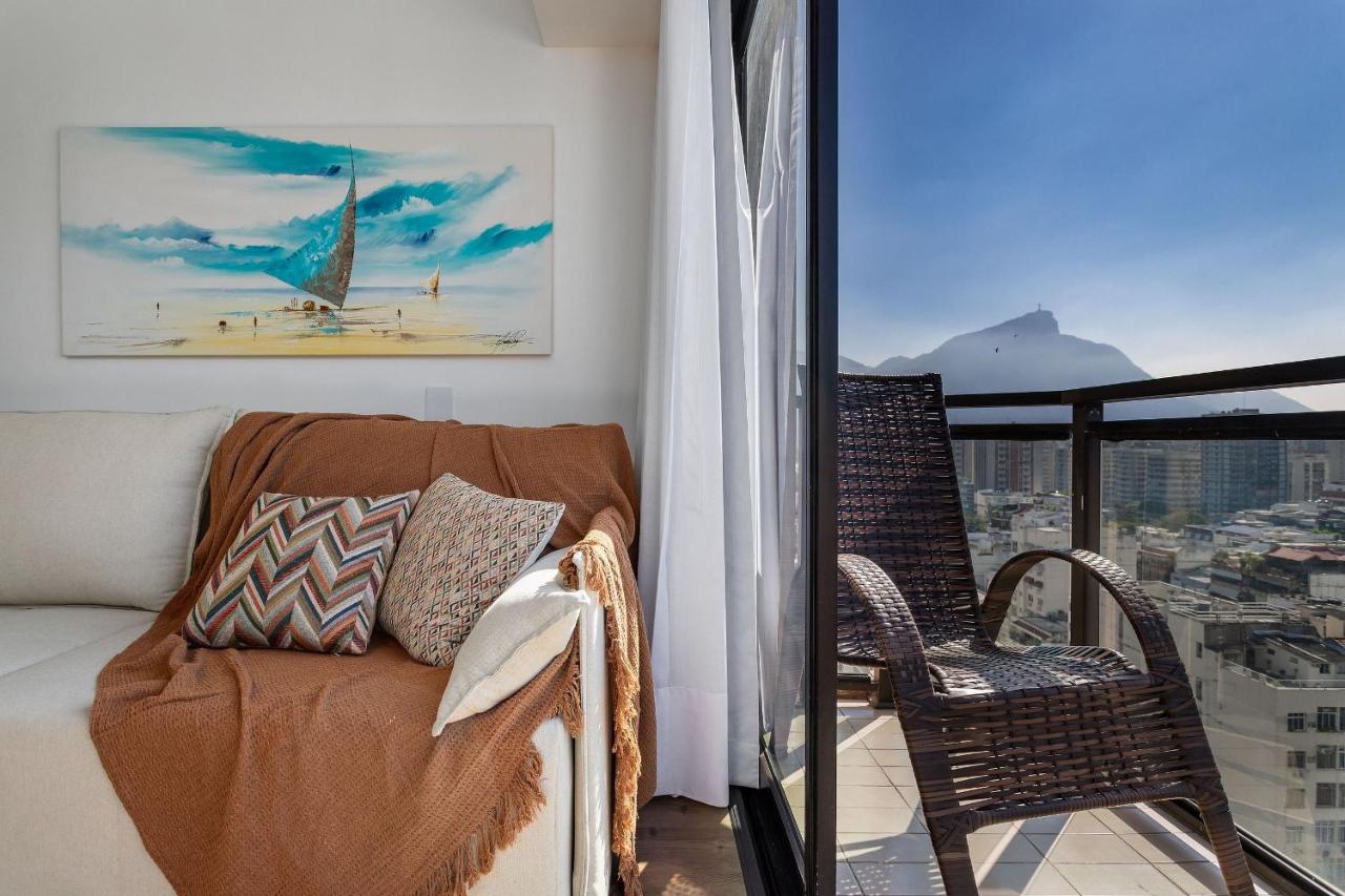 Flat Top LEBLON - Vista Mar e Vista Cristo Rendendo - 300m PRAIA e 150m Metro - Ar Condicionado, SmarTV 50" e Wi-Fi 100mbps - 3