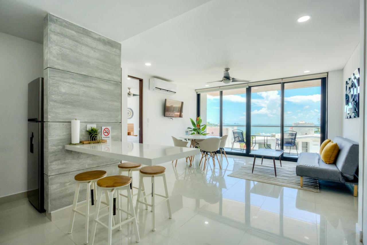 Departamento en Zona Hotelera con acceso a alberca en rooftop - 5